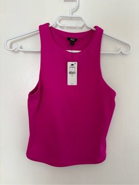 Express Bright Fuchsia Sleeveless Tank Top